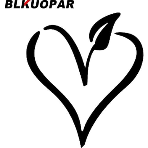 BLKUOPAR for VEGAN Heart Car Stickers Creative Decals JDM Accessories Air Conditioner Skateboard Waterproof Campervan DIY Goods
