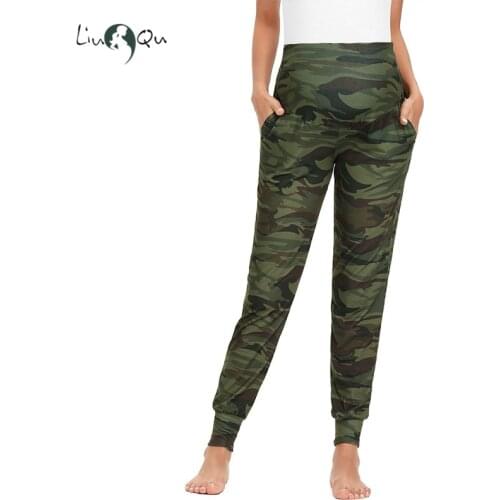 Maternity Pants Harem Womens Maternity High Waist Fit Belly Ankle Super Stretch Work Pant Pregnancy Pants Premama Lounge Pants