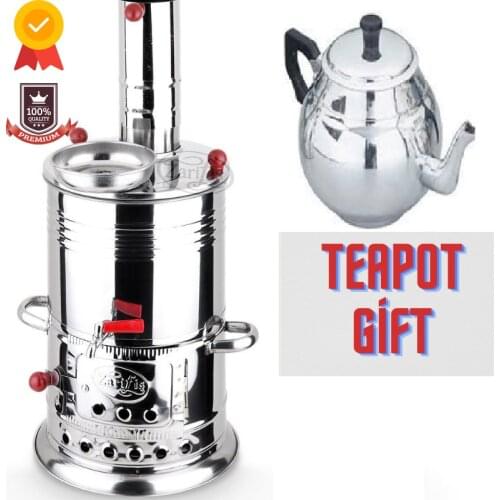 Kettle Wood Stove Water Heater Stainless Steel Samovar Camping Tableware For Camping supplies Kitchen Coffee Machine Kettle