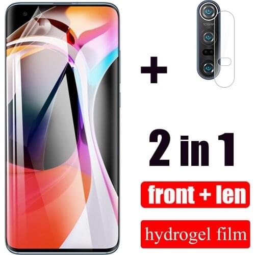 2 in 1 Hydrogel Film Screen Protector For Xiaomi Mi 10 Ultra Lite Mi 10t Mi Note 10 Pro Lite mi 10t Camera Lens Protective Glass