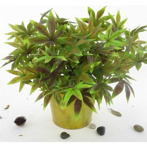 Artificial Maples Leaves Green Plant Bunch Home Wedding Table Decorative Flowers