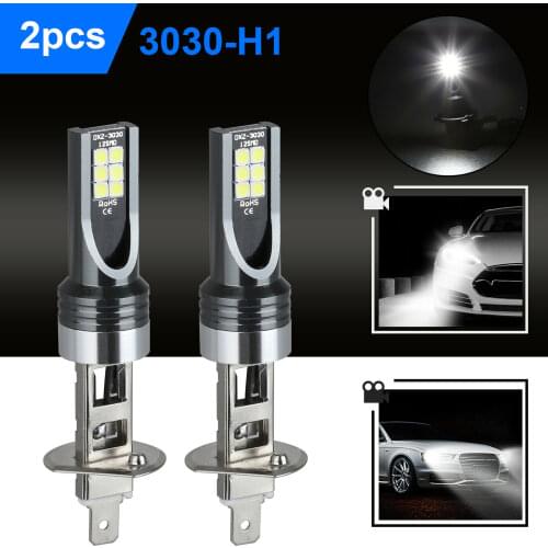 2X MINI H1 LED Headlight Bulbs Conversion Kit 100W 14000LM 6500K Hi/Lo Beam Lamp