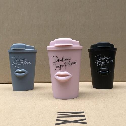 Creative style, double-layer coffee cup, car accompanying cup, no Bpa, anti-leakage, food grade, non-glossy, reusable