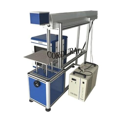 60w 80w co2 laser marking machine for coconut, plastic, paper card with CE FDA