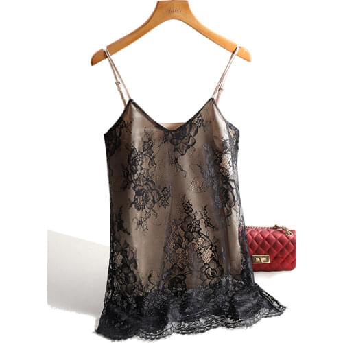 Summer 2020 Women Tank Tops Floral Lace Cami Spaghetti Strap Top Women Silk Halter Casual sleeveless Camis Vest Female Sexy Tops