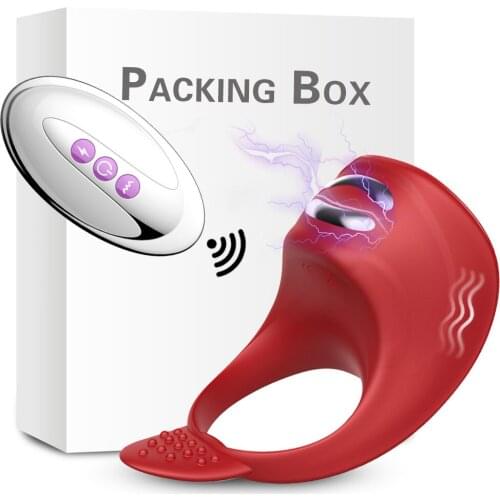 Dick Cock Vibrating Penis For Men Wireless Remote Chastity Cage Adult Toy Male Masturbator Electro Shock Stim Delay Ejaculati L1