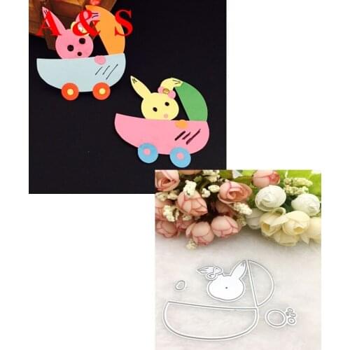 N314 METAL CUTTING DIES Rabbit Scrapbook card invitation paper craft party decor embossing stencil cutter