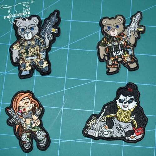 PHECDA TACTICAL GEAR army fans military combat helmet vest backpack badge velcro chapter flecktarn