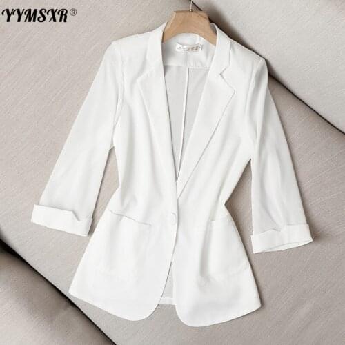 Summer Thin Small Suit Chiffon Solid Color Office Suit Jacket Female New Slim Sleeve Sun Protection Jacket High Quality