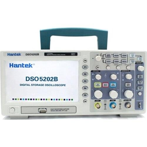 Hantek DSO5202B Handheld Digital Oscilloscope 2 Channels 200Mhz LCD USB Osciloscopio 1GSa/s Real Time Sample Rate