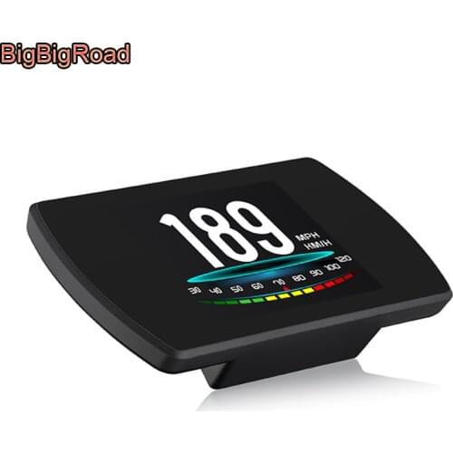 BigBigRoad Car OBDII 2 HUD Head Up Display Speed Windscreen Projector For Renault Lodgy Dacia Duster Laguna Megane II 1 2 3 4