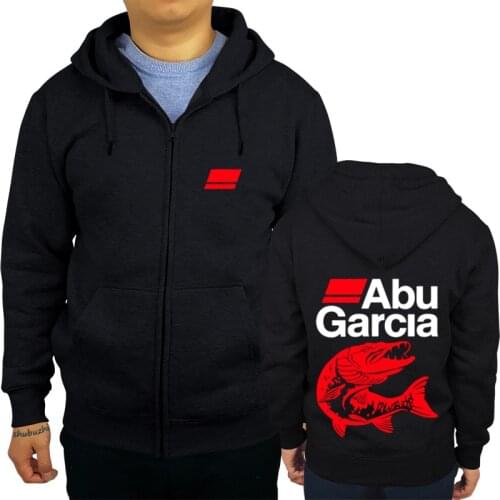 Drop shipping ABU GARCIA shubuzhi men zipper autumn sweatshirt casual pattern hoodies cool fashion hip-hop hoody big size