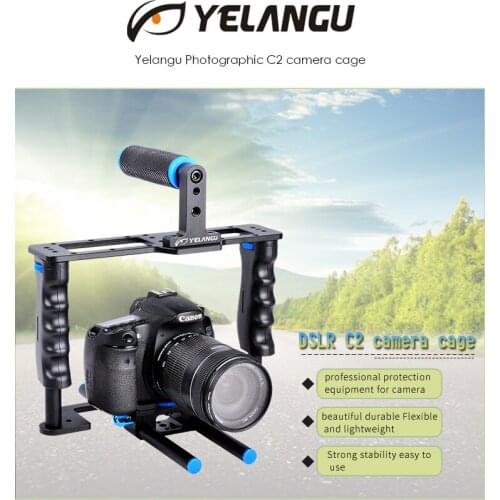 Photographic Aluminum Alloy Handheld DSLR Camera Cage for Canon/Nikon/Sony 5D/600D/D610D/700D Camera for shooting Video