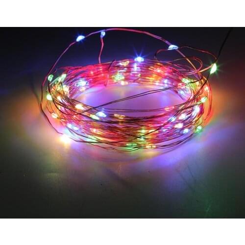 1m/5m/10m LED String Lights Fairy Holiday Christmas Party Garland Solar Garden Waterproof Wedding Decoration Home Decer