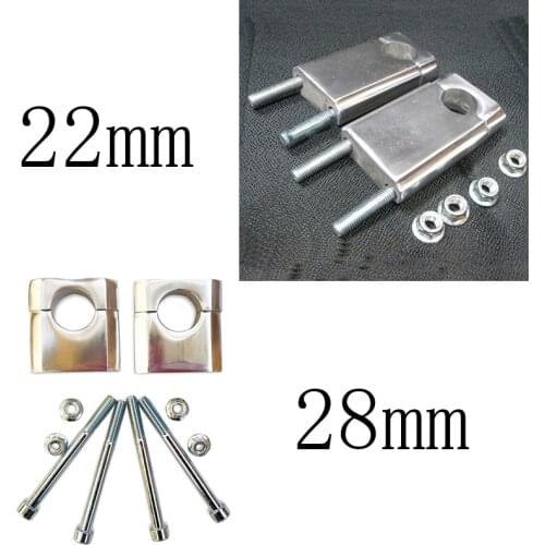 Universal 28mm 1 1/8" 22mm 7/8" Motorcycle Handlebar Riser Bar Mount Handle Clamp For Honda For BMW R1200gs For YAMAHA MT07 MT09