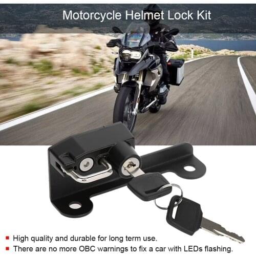 Universal Motorcycle Helmet Lock 22mm Handlebars Helmet Security Lock Padlock for BMW R1200GS LC 2014-2018 R1250GS Adventure2019