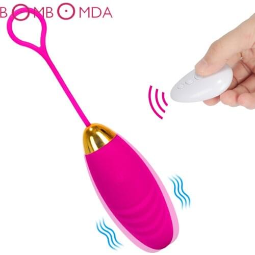 Vagina Balls Vibrator for Woman Wireless Remote Control Clitoris Massage 10 Frequency Silicone Vibrating Eggs Adult Sex Products
