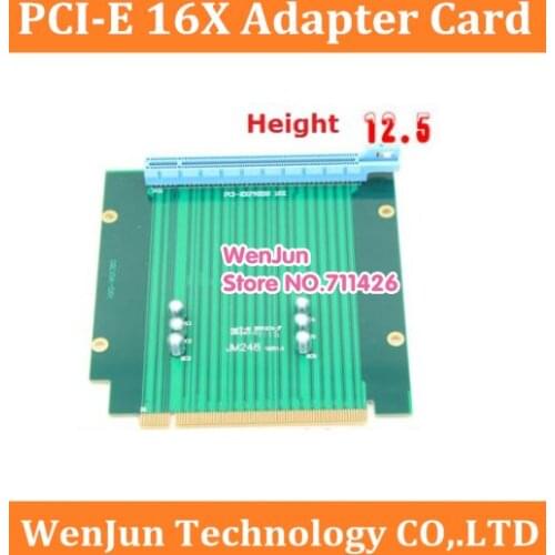 DIY PCI-E PCI Express 16x adaper card 12.5cm Height PCIe x16 90 degree video card converter card For chassis Server motherboard