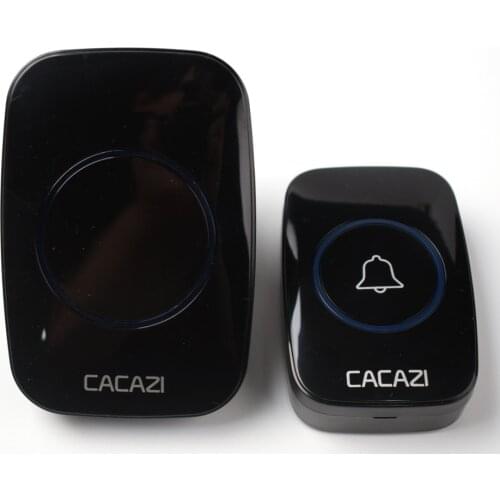 Waterproof Wireless Doorbell AC 100V to 240V 60 Chimes 5 Volume Remote Control Home Door Jingle Bell Ring with LED light