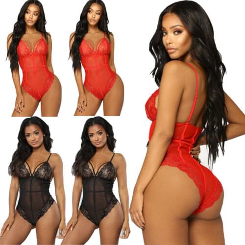 New Womens Sleeveless Sexy Bodysuit Leotard Bodycon Bandage Women Jumpsuit Romper Exotic Apparel Teddiews Nightwear Sleepwear