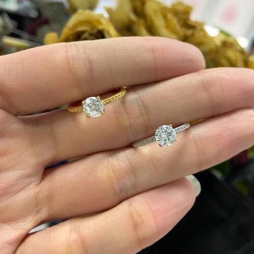 2021 Womens Ring Couple Glisten Fashion Ladies Ring Trend Crystal Zircon Engagement Design Rings For Women Wedding Jewelry Gift