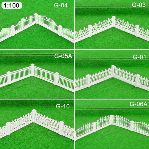 1:100 Scale Model Fence Wall Railway Train Accessories For Architecture Building Landscape Military Diorama Layout