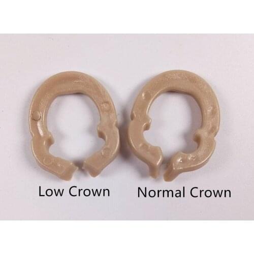 1Pair/2pcs Matrixes Clips Dental Sectional Contoured Matrices Clamps Wedges 121℃ Resin Normal Crown with Forming sheet