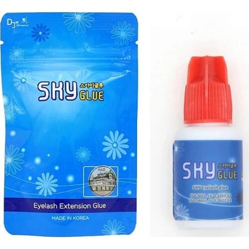1pcs 5ml Korea S+ Original Sky Glue 1-2s Dry Time for Eyelash Extensions MSDS Adhesive Black Cap