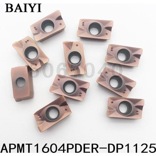 10pcs APMT1604PDER-DP 1125 carbide insert Milling blade Face milling cutter Indexable Turning blade APMT1604PDER Tools