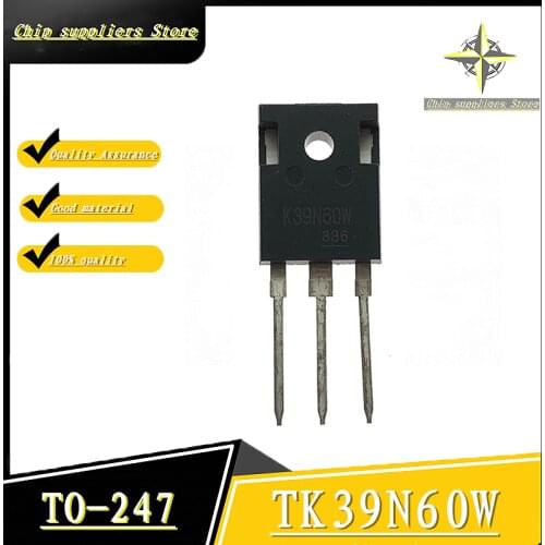 5PCS-10PCS) TK39N60W TO-247 TK39N60 TO247 39N60 Power switch MOS tube is tested New and original