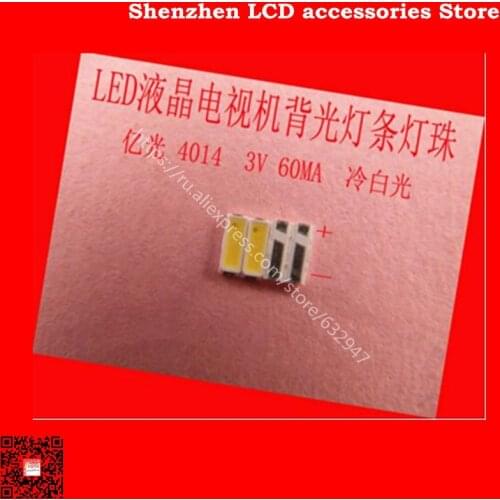 100PCS/Lot Maintenance led LCD TV TV backlight bar with light-emitting diode 3V lamp beads billion light 4014