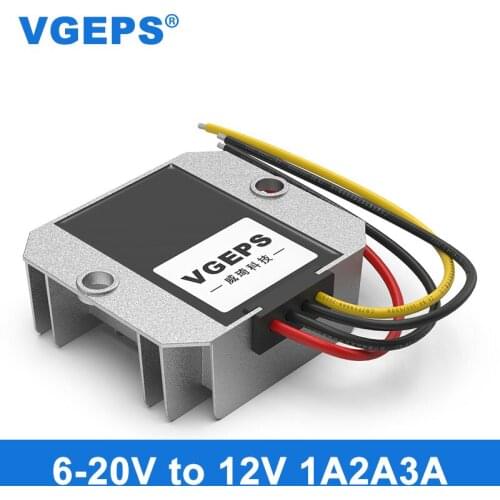 6-20V to 12V DC power supply voltage regulator converter 12V to 12V automotive automatic buck-boost module transformer