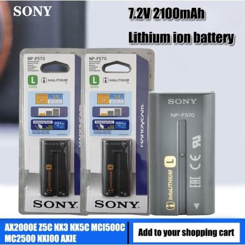 Sony 7.2V 2100mAH NP-F550 NP-F570 Rechargeable Lithium-ion Battery Pack For NP-F550 F750 F970 F960 LED Video Light Lamp Battery