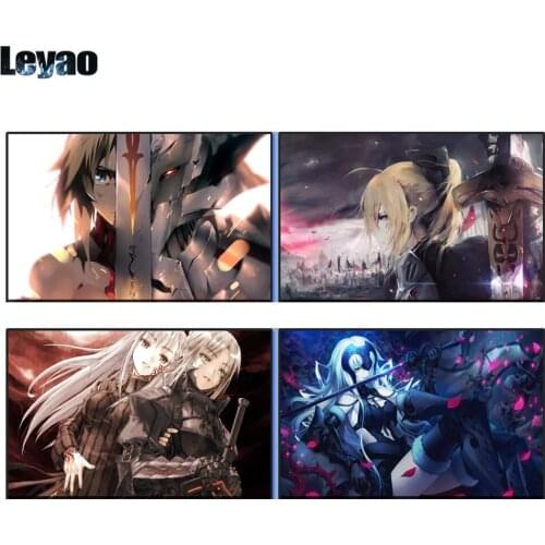 5D DIY Diamond Painting Fate Series Grand Sakura Matou Anime Picture Full Drill Embroidery Mosaic Cross Stitch Home Decor y Gift