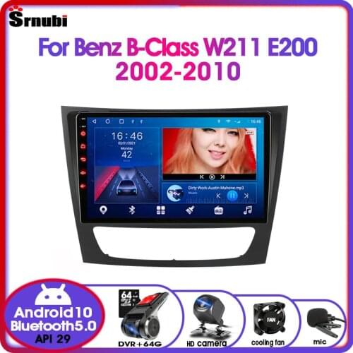 Android 10 2Din Car Radio for Mercedes Benz E-class W211 E200 E220 E300 E350 E240 CLS 2002-2010 Multimedia Video Player 4G DVD