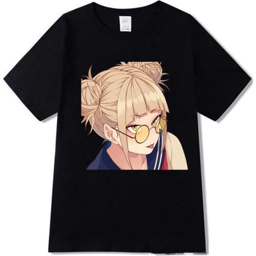 My Hero Academia Harajuku Funny Print T Shirt Women Boku No Hero Academia Himiko Toga T-shirt Tshirt