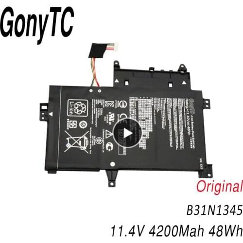 GONYTC B31N1345 original laptop Battery B31N1345 for ASUS Transformer Book Flip TP500L TP500LA TP500LN 11.4V 48WH