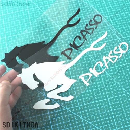 Horse Run Cool Sports Sticker Racing Windows Decal Car Styling For Citroen picasso C4 C3 XSARA GRAND accessories