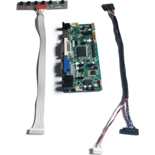 For LTN156AT26/LTN156AT27/LTN156AT29/LTN156AT30 1366*768 40-Pin LVDS LED 60Hz VGA+DVI screen display controller board kit