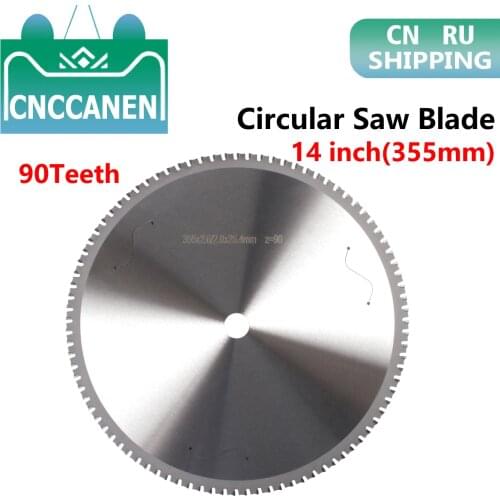 Metal Cutting Blade Dia 355mm 14 Inch 90 T Circular Saw Blade For Aluminum Iron Steel Metal Cutting HSS Saw Blade