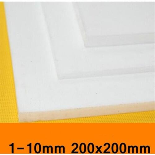 Sheet Plate Board Block Polytef Polytetrafluoroethylene 1 to 10mm High Temperature Wide Size 200X200mm