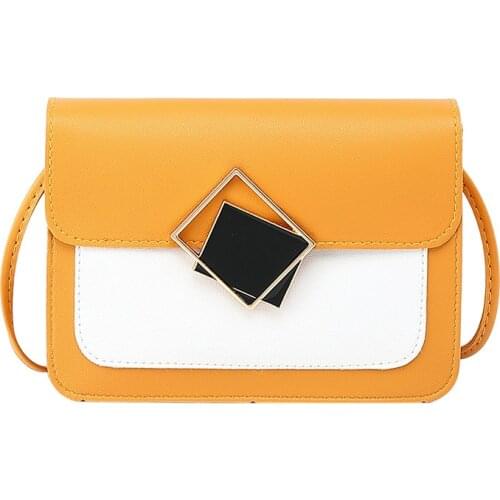 Small Shoulder Bag Women Flap Bags Handbag Crossbody Bag for Women 2021 Fashion Messenger Bags Simple Contrast Color Hasp