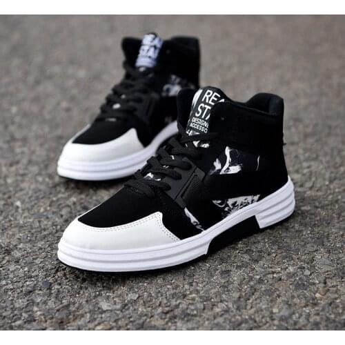 Men Shoes Fashion Comfortable Men Casual Shoes High Top Non-slip Sneakers for Men Outdoor Flats Shoes Zapatillas Hombre NanX169