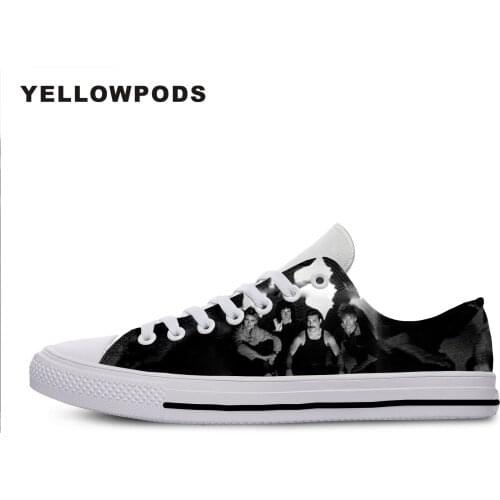 Mens Casual Shoes Hot Sale Pop Harajuku Rock Queen Men Breathable Canvas Walking Man Shoes Chaussure Homme Factory Sales