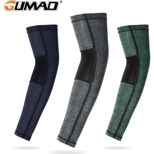 Sports Arm Sleeves Cycling Arm Warmers Cover Mesh UV Protection Running Basketball Compression Bicycle Cuffs Men Women Summer