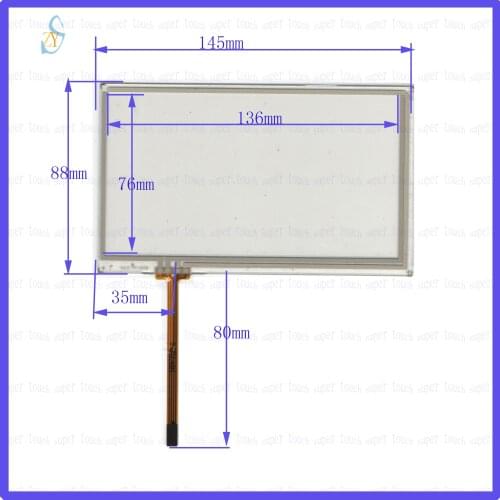 Wholesale HLDTP3036 145*88MM 6inch resistance screen for GPS CAR this is compatible 145*88 HLD-TP-3036