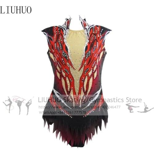 Figure Skating Dress Women Girls Competition Ice Skating Performance Rhythmic Gymnastics LIUHUO Dance Leotard Artistic Costume