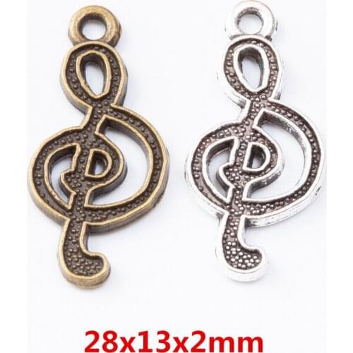 25pcs Vintage Ancient Note zinc alloy charms pendant suitable for DIY Bracelet Necklace metal jewelry accessories 7093