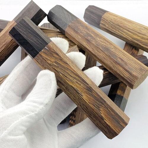 Wa handle Ebony Wood Handle Octagonal Handle Crafts Manual DIY Semi-finished Damascus Knife Handle Kitche