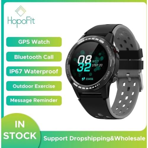 HopoFit GPS Smart Watch Men Android Watches IP67 Smart Watch Heart Rate Monitor Smartwatch Watches Waterproof Watches for Men